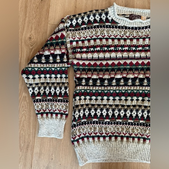 Vintage Victoria Dry Goods Knit Sweater Cotton Holiday - Picture 5 of 7